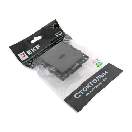Розетка Стокгольм HDMI механизм черн. EKF EZA00-327-10 фото 4