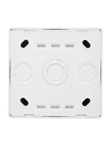 Выключатель проходной 1-кл. ОП LETO бел. LEZARD 752-0200-105 фото 2