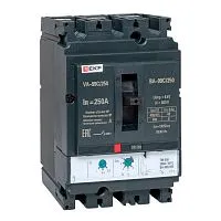 Выключатель автоматический 3п 250/250А 45кА ВА-99C Compact NS PROxima EKF mccb99C-250-250