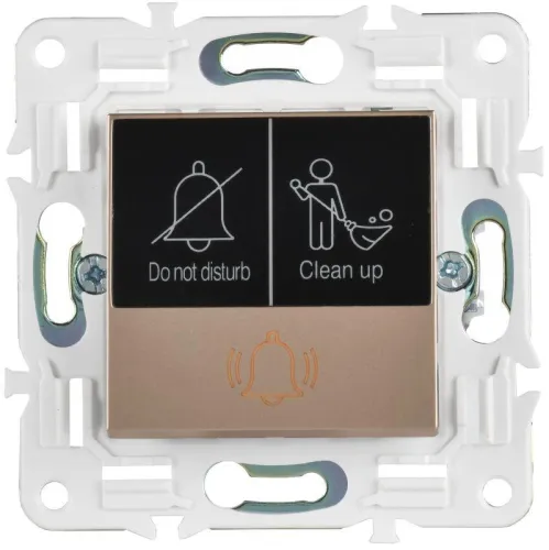 Кнопка звонка SKANDY 10А SK-V17Sa для отелей с индикацией песочн. IEK SK-V14-2-10-K98 фото 3