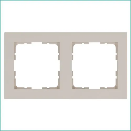 Рамка 2-м G-Classic тауп Jasmart G1002T