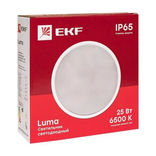 Светильник светодиодный ЖКХ ДПО-2012 25Вт 6500К IP65 круг LUMA EKF BKL-2012-R-25-6500 фото 5