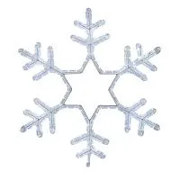 Фигура светодиодная "Снежинка" 55х55см 28Вт 220В IP44 дюралайт бел. Neon-Night 501-334