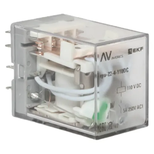 Реле промежуточное RPA 22/4 5A 110В DC AVERES EKF rpa-22-4-110DC