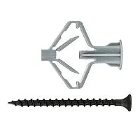 Дюбель для гипсокартона "бабочка" 10х50 с саморезом 4х60 (уп.4шт) Zitar 126703