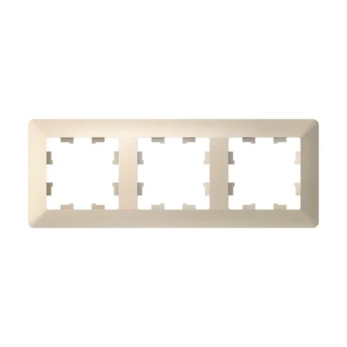 Рамка 3-м AtlasDesign Air беж./дым. бел. SE ATN220203 фото 2