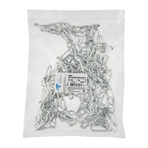 Цепь короткозвенная 5мм DIN 766 (5м) Tech-Krep/Zitar 127869