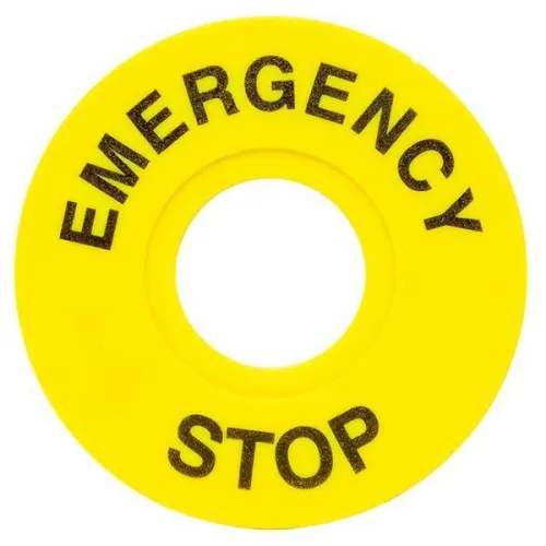 Табличка для кнопок 22мм "EMERGENCY STOP" EKF scep-es фото 2