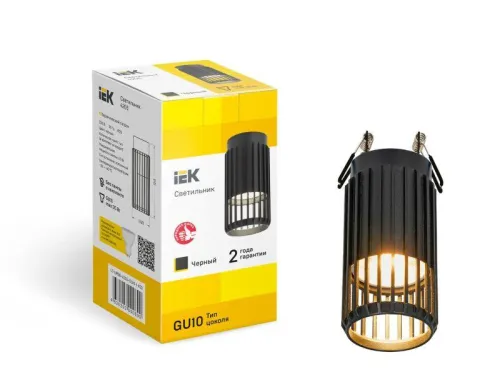 Светильник 4205 потолочный GU10 черн. IEK LT-UPB0-4205-GU10-1-K02 фото 4