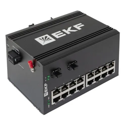 Коммутатор промышленный неуправляемый U-2GX/SFP-16GT TSX EKF TSX-U-2GX/SFP-16GT фото 10