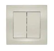 Выключатель 2-кл. СП Бриллиант 10А IP20 сл. кость UNIVersal 7948622