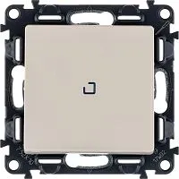 Выключатель 1-кл. СП Valena Life 10А IP20 250В 10AX с подсветкой с лицев. панелью механизм сл. кость Leg 752510