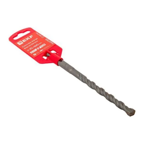 Бур по бетону SDS-plus 10х160мм 2 резца 4S спираль Master EKF db-10-160-2x4 фото 3