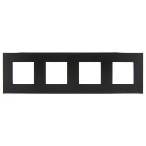Рамка 4-м SKANDY SK-F34Bl металл черн. IEK SK-M42-M-K02 фото 3