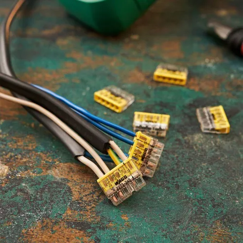 Клемма 5-х проводн. для распред. короб. (с контактн. пастой "Alu-Plus") 2273-245 (уп.6шт) WAGO 07-5144-06 фото 2