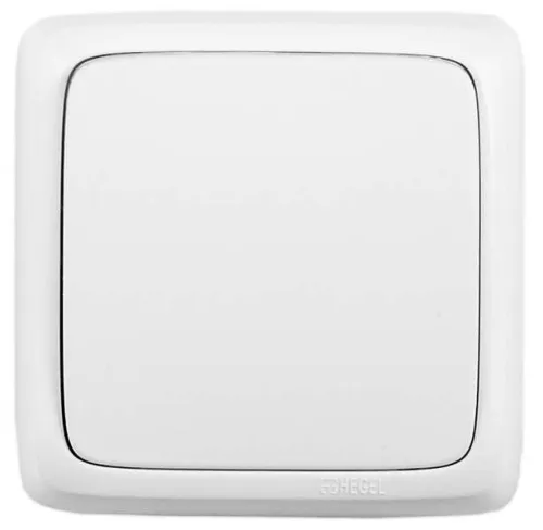 Переключатель 1-кл. ОП Альфа 16А IP20 250В с изолир. пластиной бел. HEGEL ВА16-163