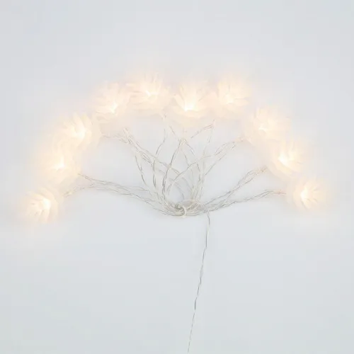 Гирлянда светодиодная "Шишки" 1.5м 10LED тепл. бел. 0.1Вт IP20 провод ПВХ прозр. элементы питания 2хAA (не в компл.) Neon-Night 303-098 фото 2