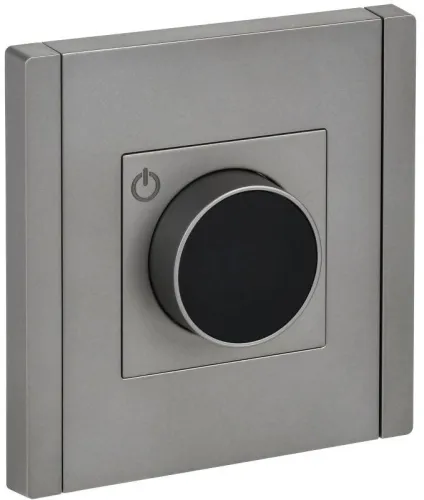 Термостат электронный FORTE&PIANO FP552 с индикацией сталь IEK FP-RT11-K46