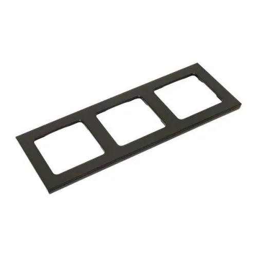 Рамка 3-м Стокгольм металл. черн. PROxima EKF EZM-G-304-10 фото 5