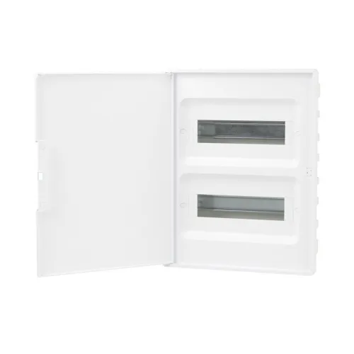 Щиток встраиваемый Фрейм (FRAME) 24мод. с бел. дверцей с 4 шинами PEN (2шт на 8 отверст. и 2шт на 6 отверст.) бел. DKC F24B1WW фото 3