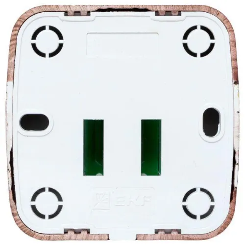 Розетка телефонная 1-м ОП Минск Phone темн. дерево EKF EGT01-034-40 фото 4