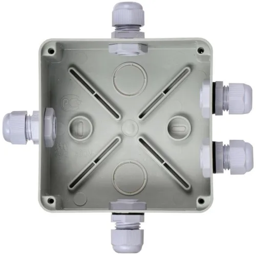 Коробка распаячная ОП 100х100х50 IP55 КМ41330 PG9 IEK UKO10-100-100-050-K51-55 фото 4