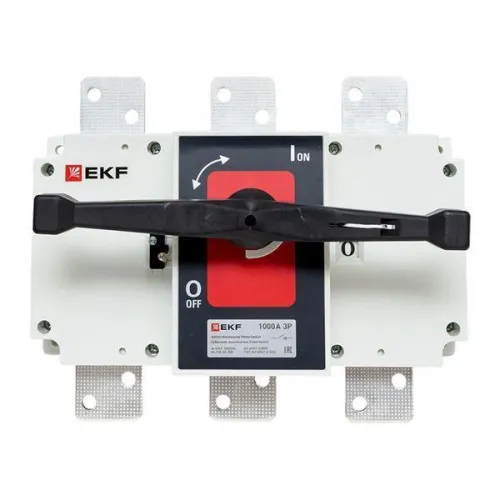 Рубильник-выключатель 3п 1000А с рукояткой управления для прямой установки PowerSwitch PROxima EKF psds-1000-3 фото 10