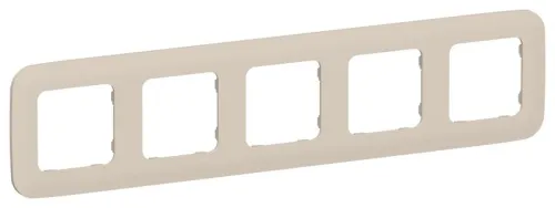 Рамка 5-м СП FLITE РУ-5-А-ФлЛ льняной IEK FI-M52-31-20-K88