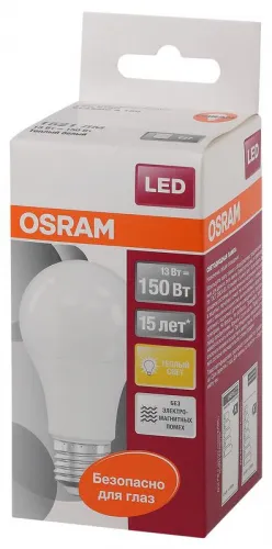 Лампа светодиодная LED Star Classic A 150 13W/827 13Вт грушевидная матовая 2700К тепл. бел. E27 1521лм 220-240В пластик. OSRAM 4058075056985 фото 2