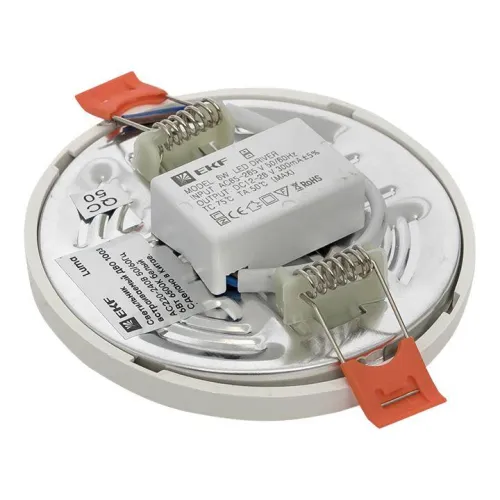 Светильник светодиодный ДВО 1003 6Вт 6500К IP20 встраив. Basic EKF DLL-1003-6-6500 фото 9