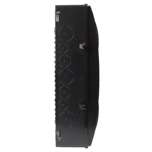 Щиток отркрытая проводка на 20 модулей с 2 вертик.дверцами 390х302х120мм черный IP65 УХЛ1 Ruvinil 69020Ч фото 2