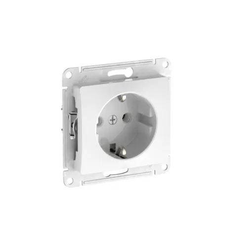 Розетка Glossa 16А с заземл. быстрозажим. клем. механизм бел. SE GSL000143S