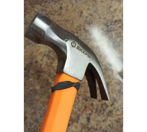 Молоток-гвоздодер 450г фибергласовая двухкомпонентн. ручка с магнитом Вихрь 73/6/8/8 фото 3