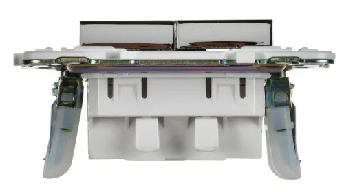 Выключатель жалюзи SKANDY 10А SK-V12N никель IEK SK-V15-0-10-K50 фото 5