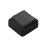 Выключатель 1-кл. BOLLETO накладной 7021B черн. IN HOME 4690612061016