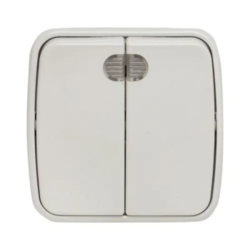 Выключатель 2-кл. ОП Минск 10А IP20 с индикатором бел. Basic EKF EGV10-123-10 фото 5