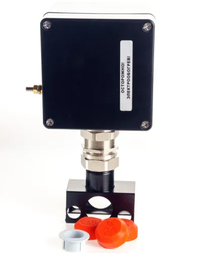 Коробка клеммная взрывозащ. на осн. модульн. упр. устройства MT с метал.опорой для подключ. 1-3 плоск. греющих кабелей или 1-3 сигнал. кабелей d1-3мм 1 резьб. отв. под М25x1.5 клем. колодка 5 модулей 10кв.мм Extherm sborka 1PM/3D фото 2