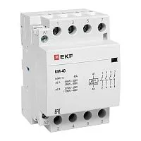Контактор модульный КМ 40А 4NО (3 мод.) EKF km-3-40-40