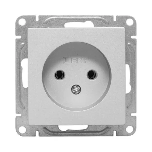 Розетка СП Эпика 16А без заземл. без шторок механизм алюм. EKF UP1-SOA-100 фото 5