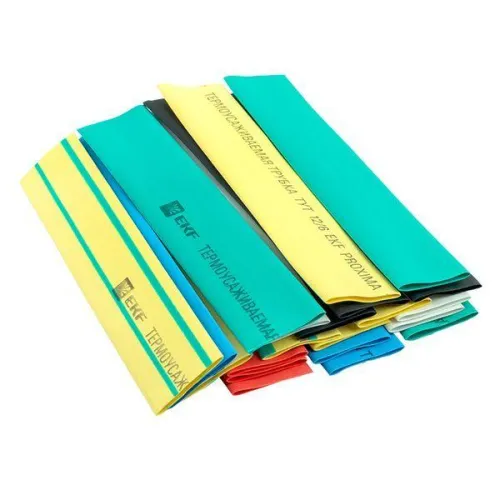 Набор трубок термоусадочных ТУТ нг тонкостен. 12/6 (7 цветов по 3шт 100мм) EKF tut-n-12 фото 8