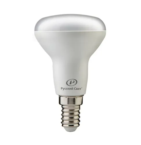 Лампа светодиодная RS LED R50 E14 7W 220-240V 7Вт рефлектор матовая 2700К тепл. бел. E14 560лм 220-240В Ra90 Русский Свет 15010645077