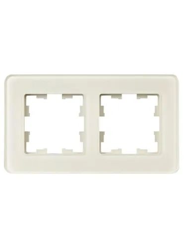 Рамка 2-м BRITE РУ-2-2-Бр стекло песчан. RE IEK BR-M22-G-41-K98 фото 3