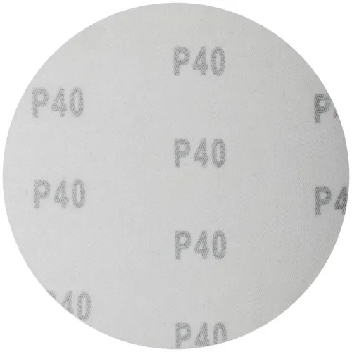 Круг шлифовальный сплошной (липучка) алюм./оксид 125мм Р 40 (уп.5шт) FIT 39652 фото 2