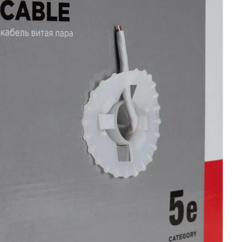 Кабель витая пара U/UTP кат.5E 4х2х24AWG solid CU PVC сер. (м) Rexant 01-0043 фото 12
