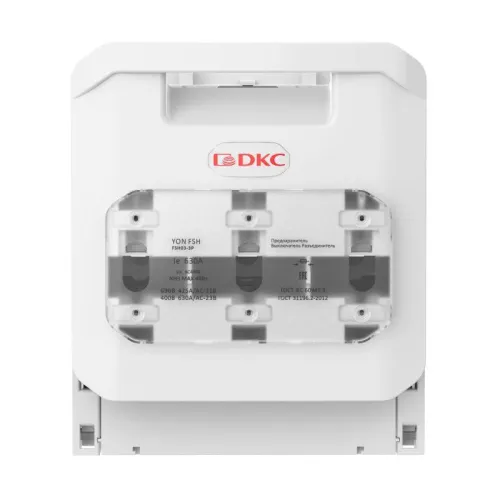 Выключатель горизонтальный предохранитель разъединитель 630А 3P крепление на монтажную плату DKC FSH03-3P фото 2