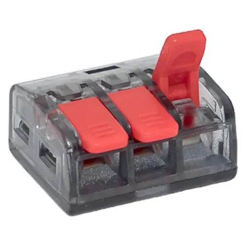 Клемма строительно-монтажная СМК 221-413 с рычагом 3 отверстия 0.2-4.0кв.мм (блист.20шт) PROxima EKF plc-smk-221-413b-20 фото 6