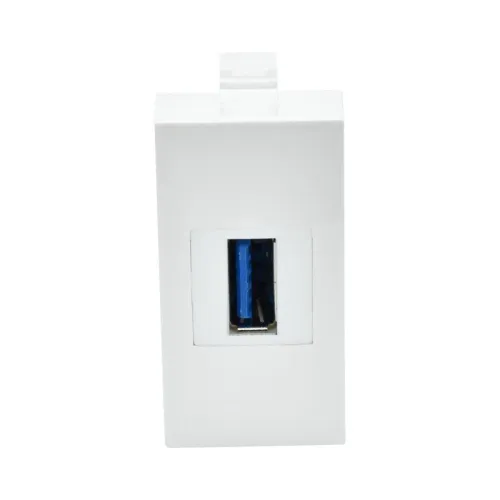 Розетка 1мод. USB A 3.0 РКЮ-10-00-П бел. PRIMER IEK PR-KK40D-RU-0-1-A3-K01 фото 6