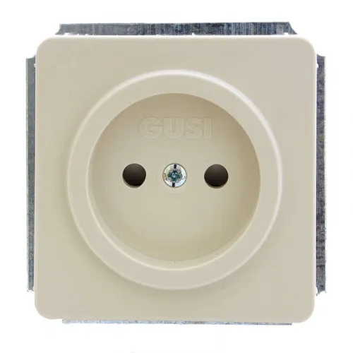 Розетка 1-м СП Extra 16А IP21 защ. шторки механизм беж. GUSI С1Р2-003
