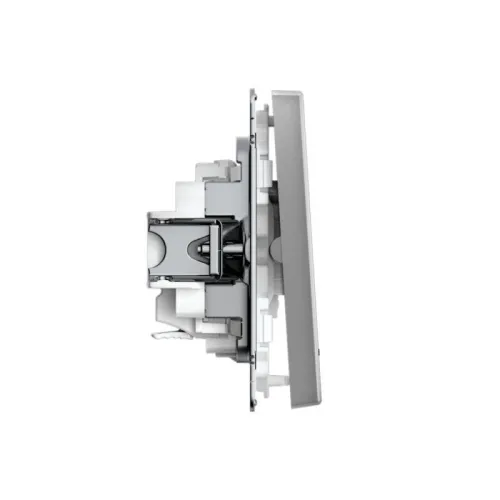 Выключатель 2-кл. ArtGallery (сх. 5а) 10AX с подсветкой быстрозажим. клем. механизм сталь SE GAL000953S фото 3