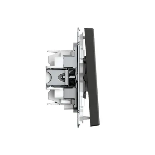 Переключатель 2-кл. ArtGallery 10AX быстрозажим. клем. механизм базальт SE GAL001465S фото 3